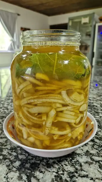 Conserva vegetal en frasco